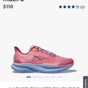 Hoka Kids Mach 6 Running Shoes - “Peony/Cerise”